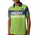 Raiders Rugby Custom Kid Polo Shirt The Green Machine Simple Style