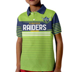 Raiders Rugby Custom Kid Polo Shirt The Green Machine Simple Style