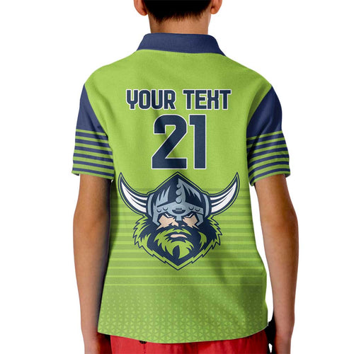 Raiders Rugby Custom Kid Polo Shirt The Green Machine Simple Style