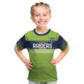 Raiders Rugby Custom Kid T Shirt The Green Machine Simple Style