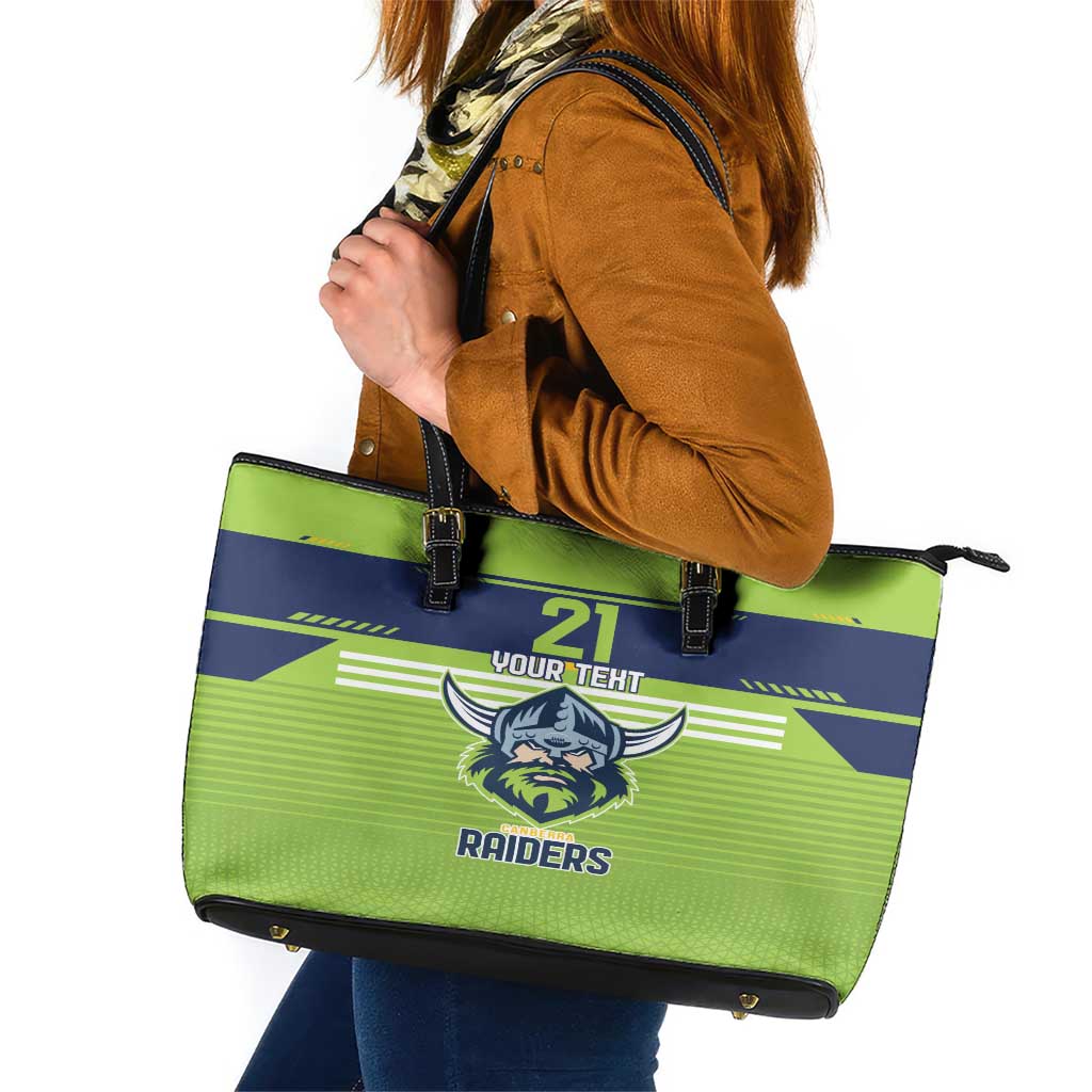 Raiders Rugby Custom Leather Tote Bag The Green Machine Simple Style