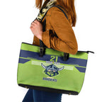 Raiders Rugby Custom Leather Tote Bag The Green Machine Simple Style
