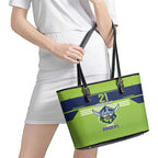 Raiders Rugby Custom Leather Tote Bag The Green Machine Simple Style