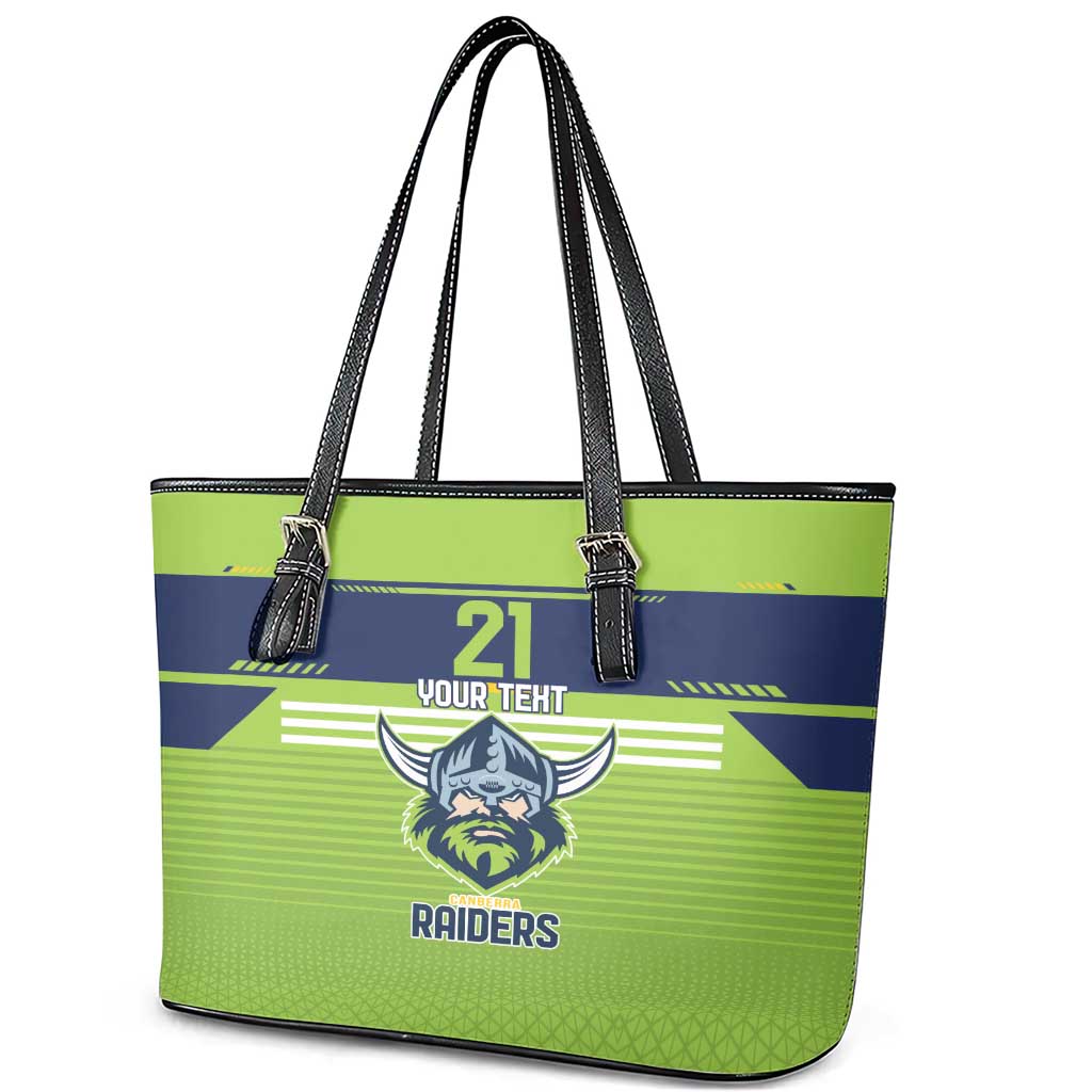 Raiders Rugby Custom Leather Tote Bag The Green Machine Simple Style