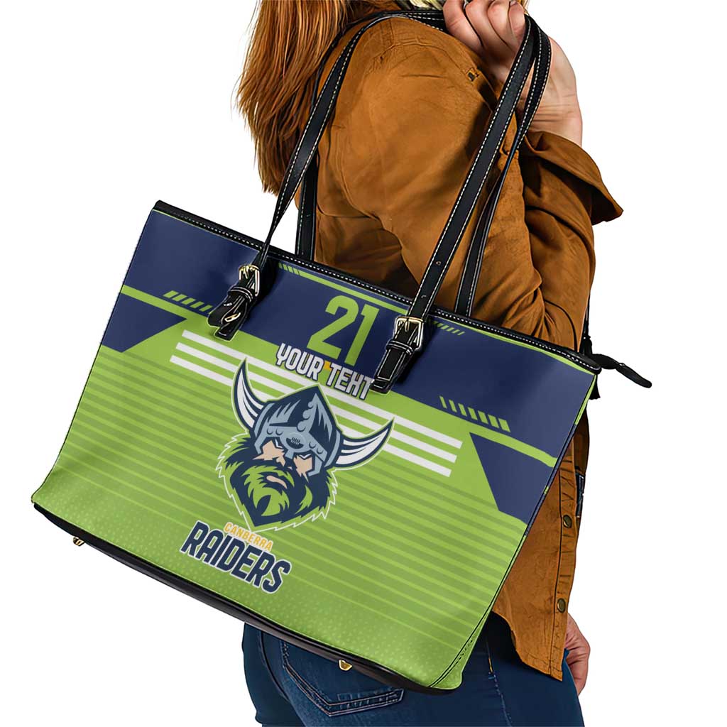 Raiders Rugby Custom Leather Tote Bag The Green Machine Simple Style