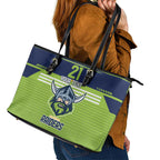 Raiders Rugby Custom Leather Tote Bag The Green Machine Simple Style