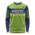 Raiders Rugby Custom Long Sleeve Shirt The Green Machine Simple Style