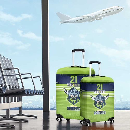 Raiders Rugby Custom Luggage Cover The Green Machine Simple Style