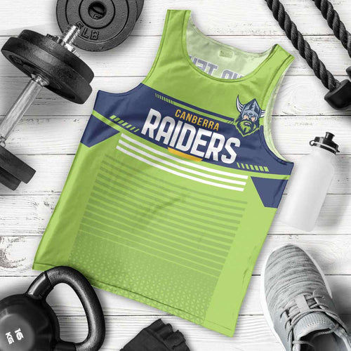 Raiders Rugby Custom Men Tank Top The Green Machine Simple Style