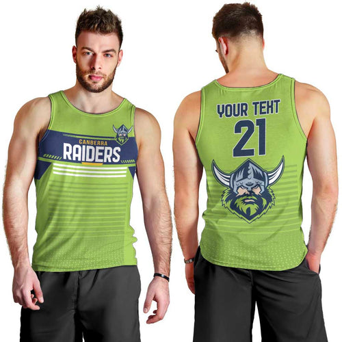 Raiders Rugby Custom Men Tank Top The Green Machine Simple Style