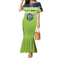 Raiders Rugby Custom Mermaid Dress The Green Machine Simple Style