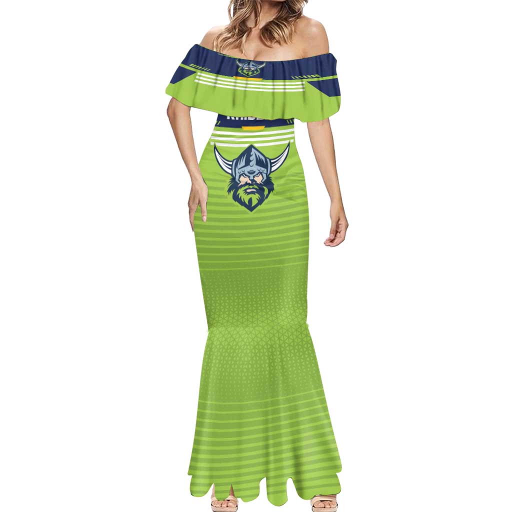 Raiders Rugby Custom Mermaid Dress The Green Machine Simple Style