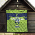 Raiders Rugby Custom Quilt The Green Machine Simple Style