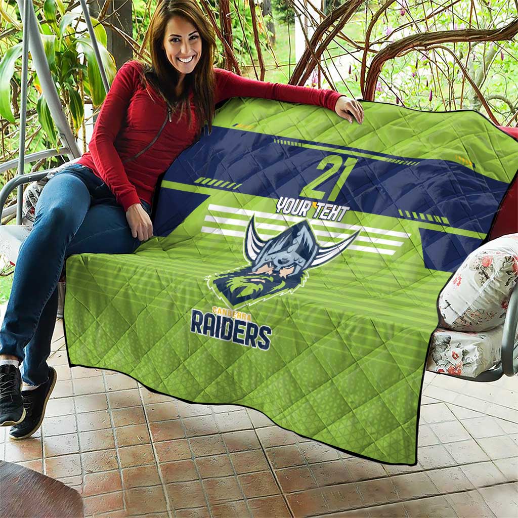 Raiders Rugby Custom Quilt The Green Machine Simple Style