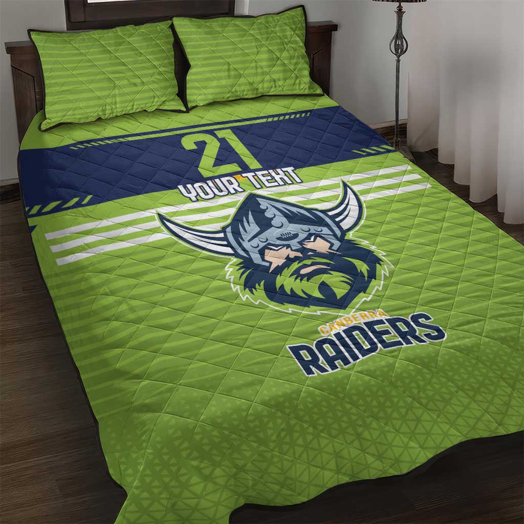 Raiders Rugby Custom Quilt Bed Set The Green Machine Simple Style