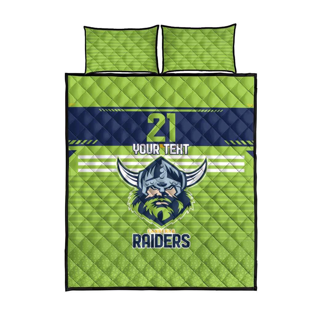 Raiders Rugby Custom Quilt Bed Set The Green Machine Simple Style