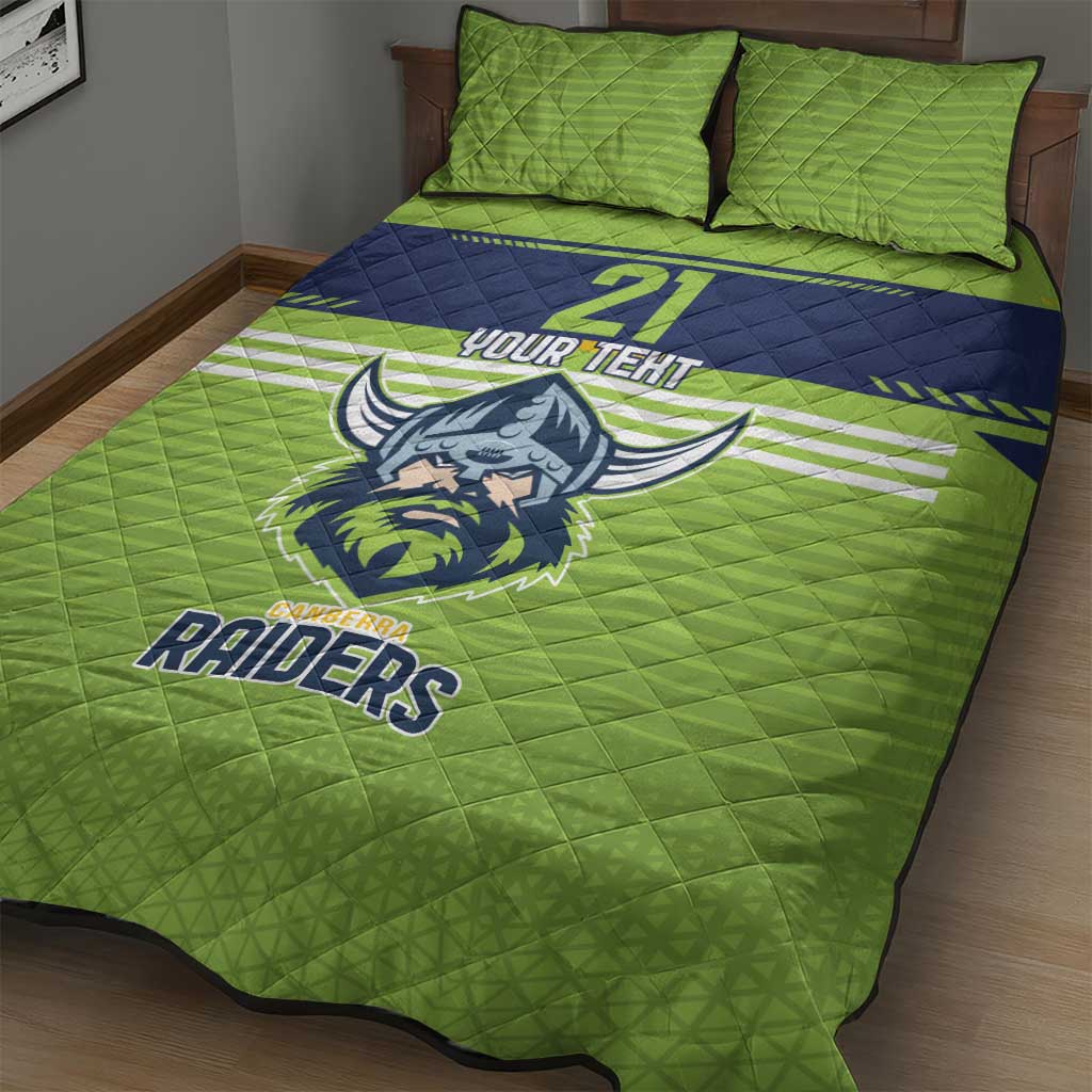 Raiders Rugby Custom Quilt Bed Set The Green Machine Simple Style
