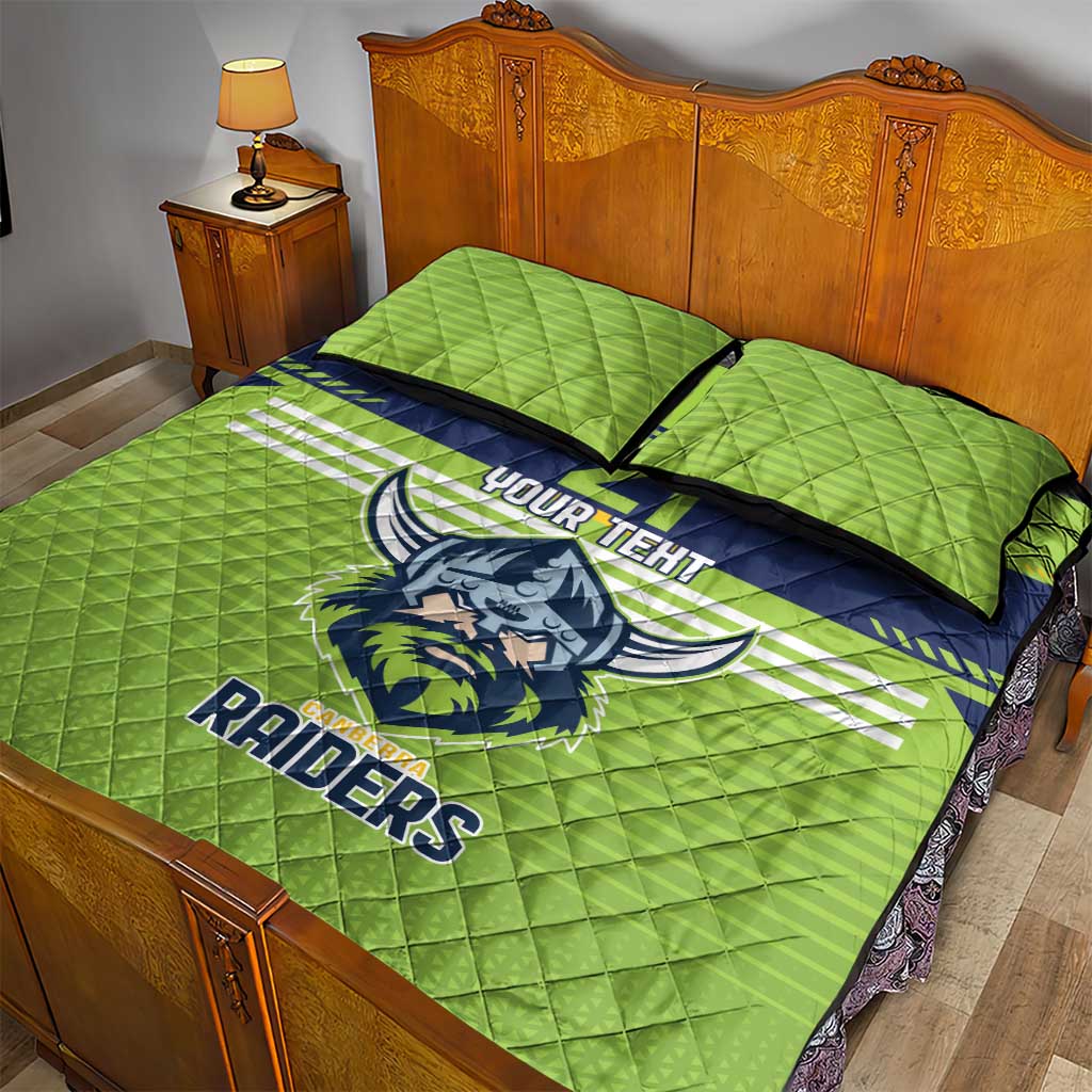 Raiders Rugby Custom Quilt Bed Set The Green Machine Simple Style