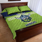 Raiders Rugby Custom Quilt Bed Set The Green Machine Simple Style