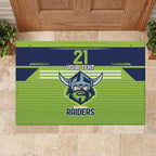 Raiders Rugby Custom Rubber Doormat The Green Machine Simple Style