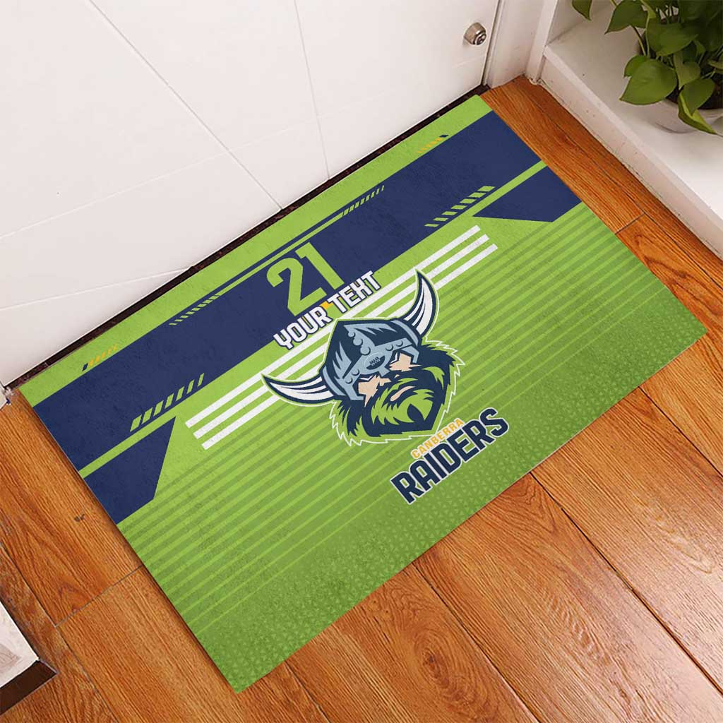Raiders Rugby Custom Rubber Doormat The Green Machine Simple Style