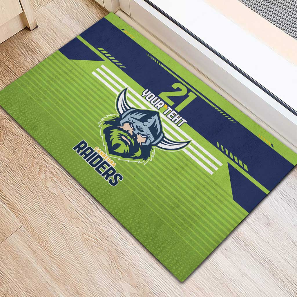 Raiders Rugby Custom Rubber Doormat The Green Machine Simple Style