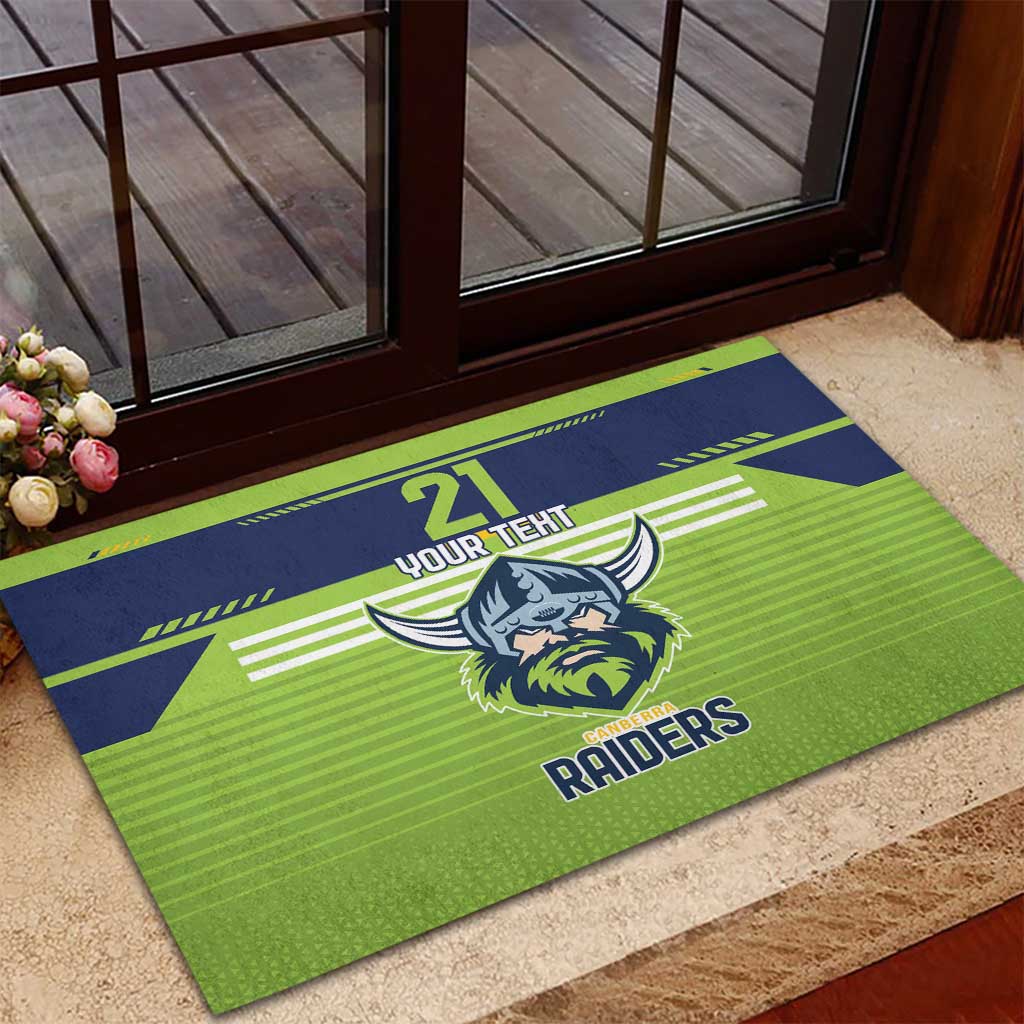 Raiders Rugby Custom Rubber Doormat The Green Machine Simple Style