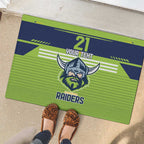 Raiders Rugby Custom Rubber Doormat The Green Machine Simple Style