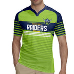 Raiders Rugby Custom Rugby Jersey The Green Machine Simple Style