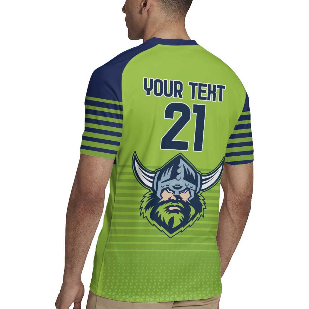 Raiders Rugby Custom Rugby Jersey The Green Machine Simple Style