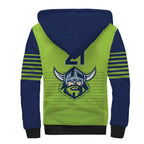 Raiders Rugby Custom Sherpa Hoodie The Green Machine Simple Style