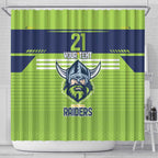 Raiders Rugby Custom Shower Curtain The Green Machine Simple Style