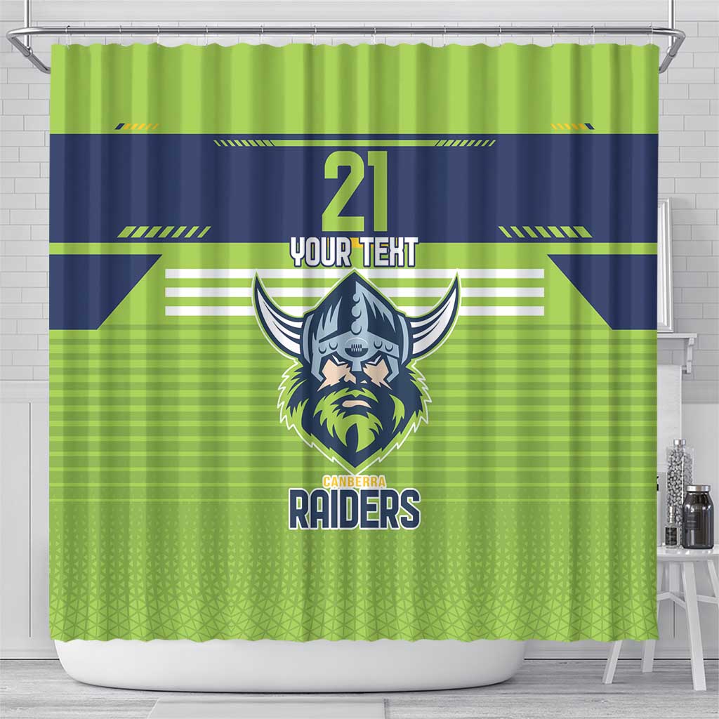 Raiders Rugby Custom Shower Curtain The Green Machine Simple Style