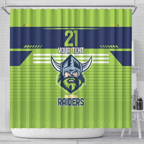 Raiders Rugby Custom Shower Curtain The Green Machine Simple Style