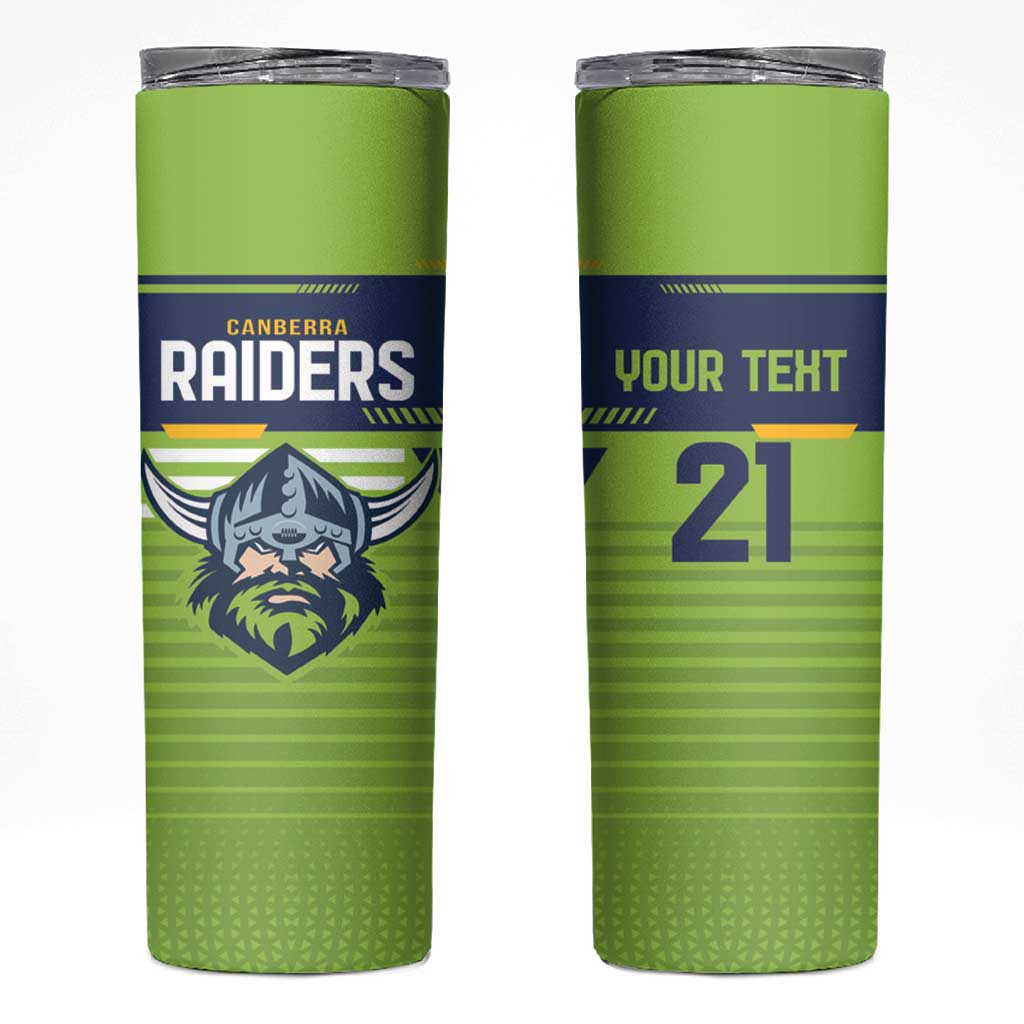 Raiders Rugby Custom Skinny Tumbler The Green Machine Simple Style