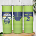 Raiders Rugby Custom Skinny Tumbler The Green Machine Simple Style