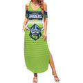 Raiders Rugby Custom Summer Maxi Dress The Green Machine Simple Style
