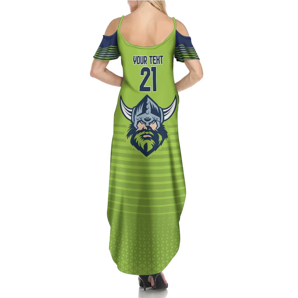 Raiders Rugby Custom Summer Maxi Dress The Green Machine Simple Style