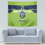 Raiders Rugby Custom Tapestry The Green Machine Simple Style