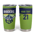 Raiders Rugby Custom Tumbler Cup The Green Machine Simple Style