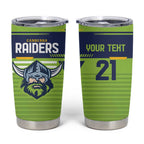 Raiders Rugby Custom Tumbler Cup The Green Machine Simple Style