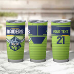 Raiders Rugby Custom Tumbler Cup The Green Machine Simple Style