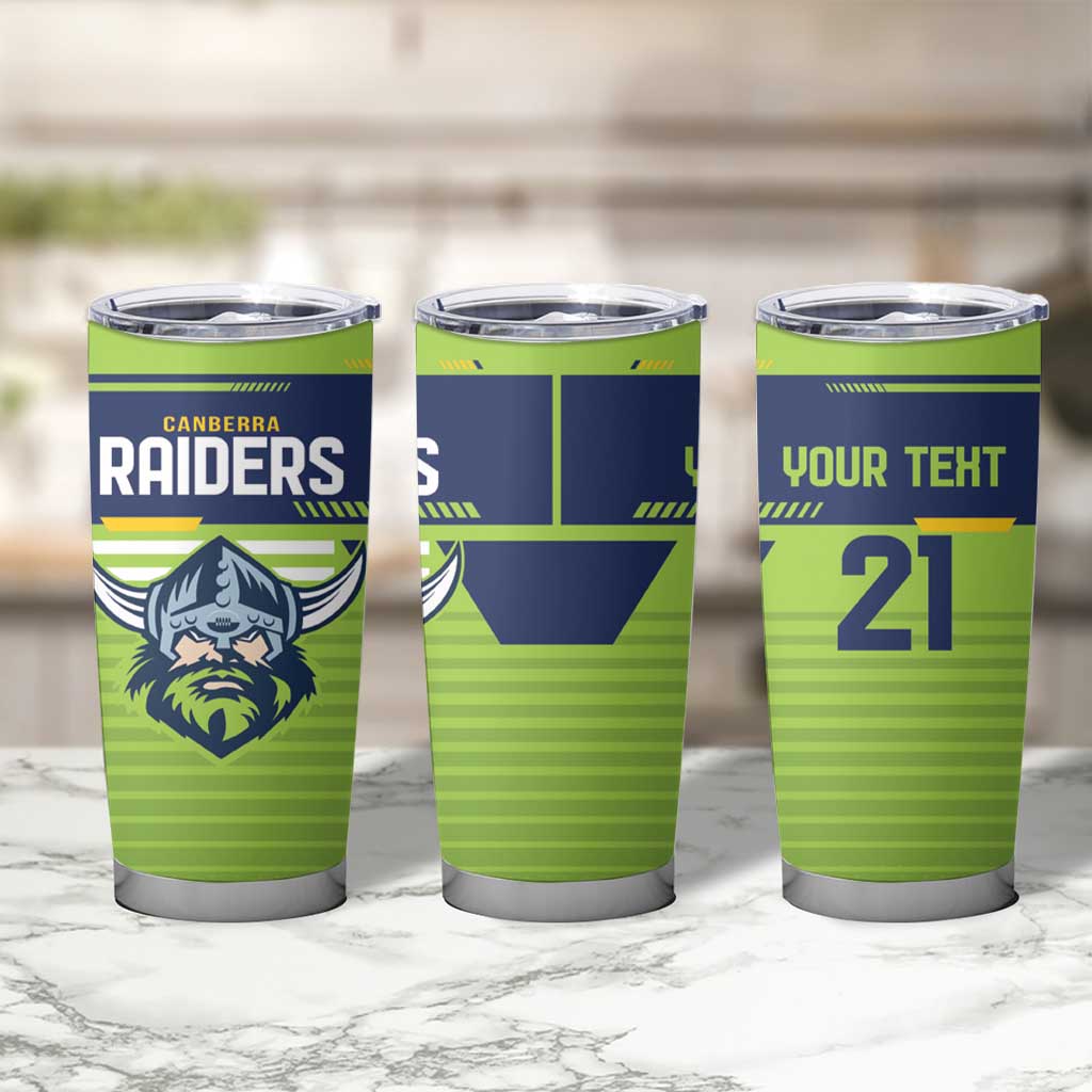 Raiders Rugby Custom Tumbler Cup The Green Machine Simple Style