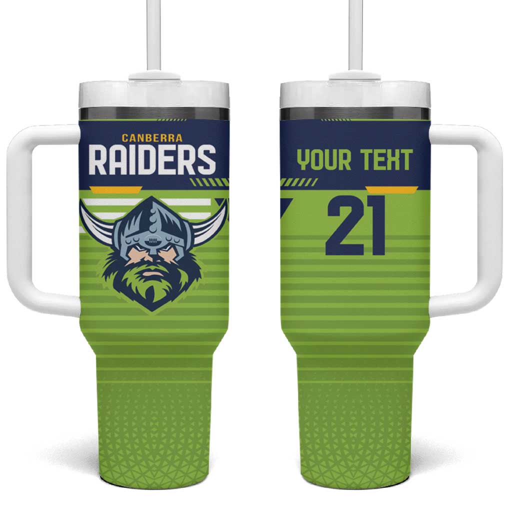 Raiders Rugby Custom Tumbler With Handle The Green Machine Simple Style