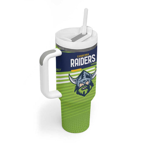 Raiders Rugby Custom Tumbler With Handle The Green Machine Simple Style