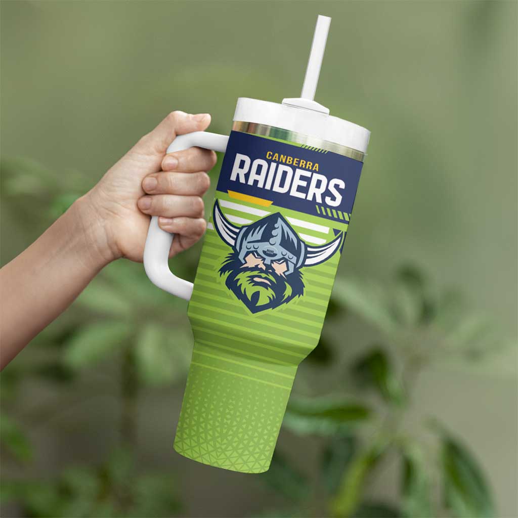 Raiders Rugby Custom Tumbler With Handle The Green Machine Simple Style