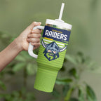 Raiders Rugby Custom Tumbler With Handle The Green Machine Simple Style