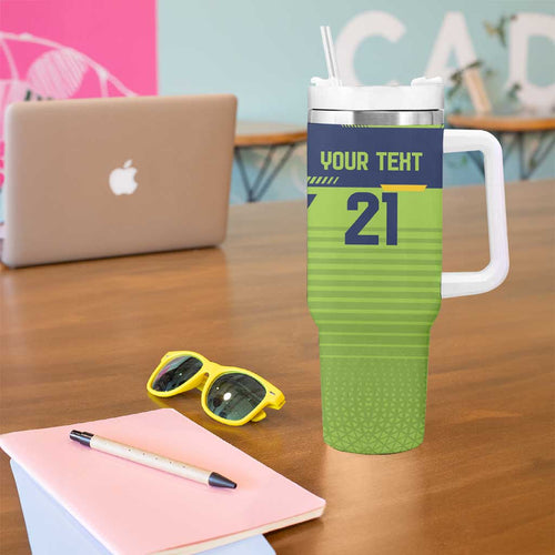 Raiders Rugby Custom Tumbler With Handle The Green Machine Simple Style
