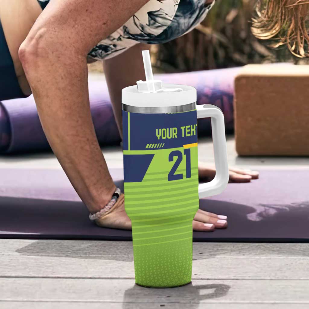 Raiders Rugby Custom Tumbler With Handle The Green Machine Simple Style
