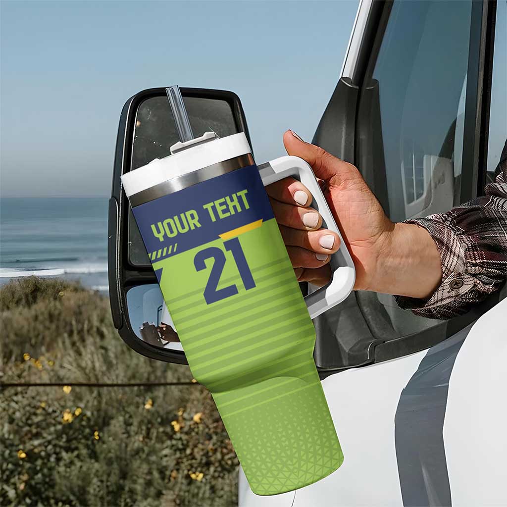 Raiders Rugby Custom Tumbler With Handle The Green Machine Simple Style